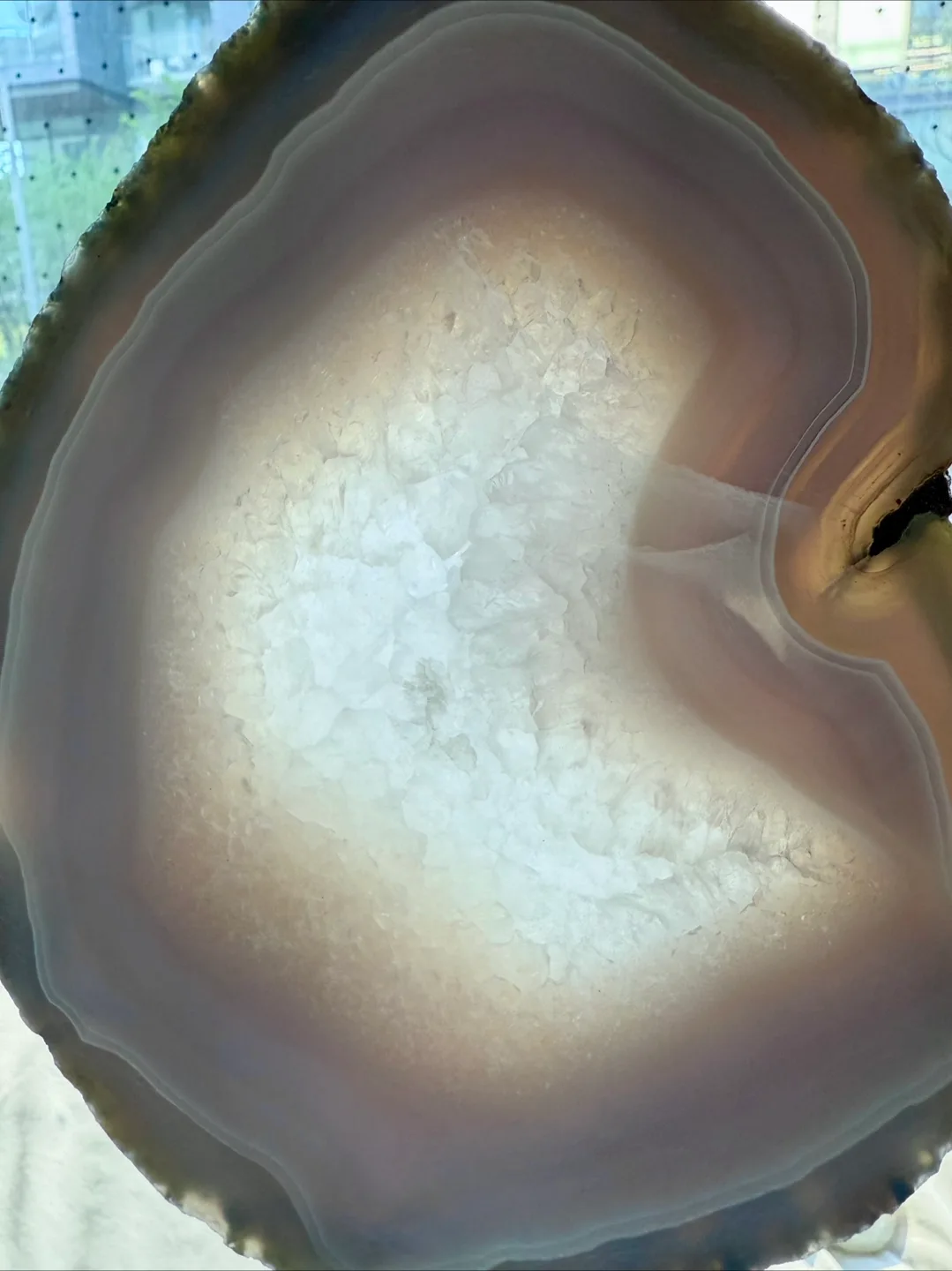 Stunning Blue Agate Large Slice image indicator(4)