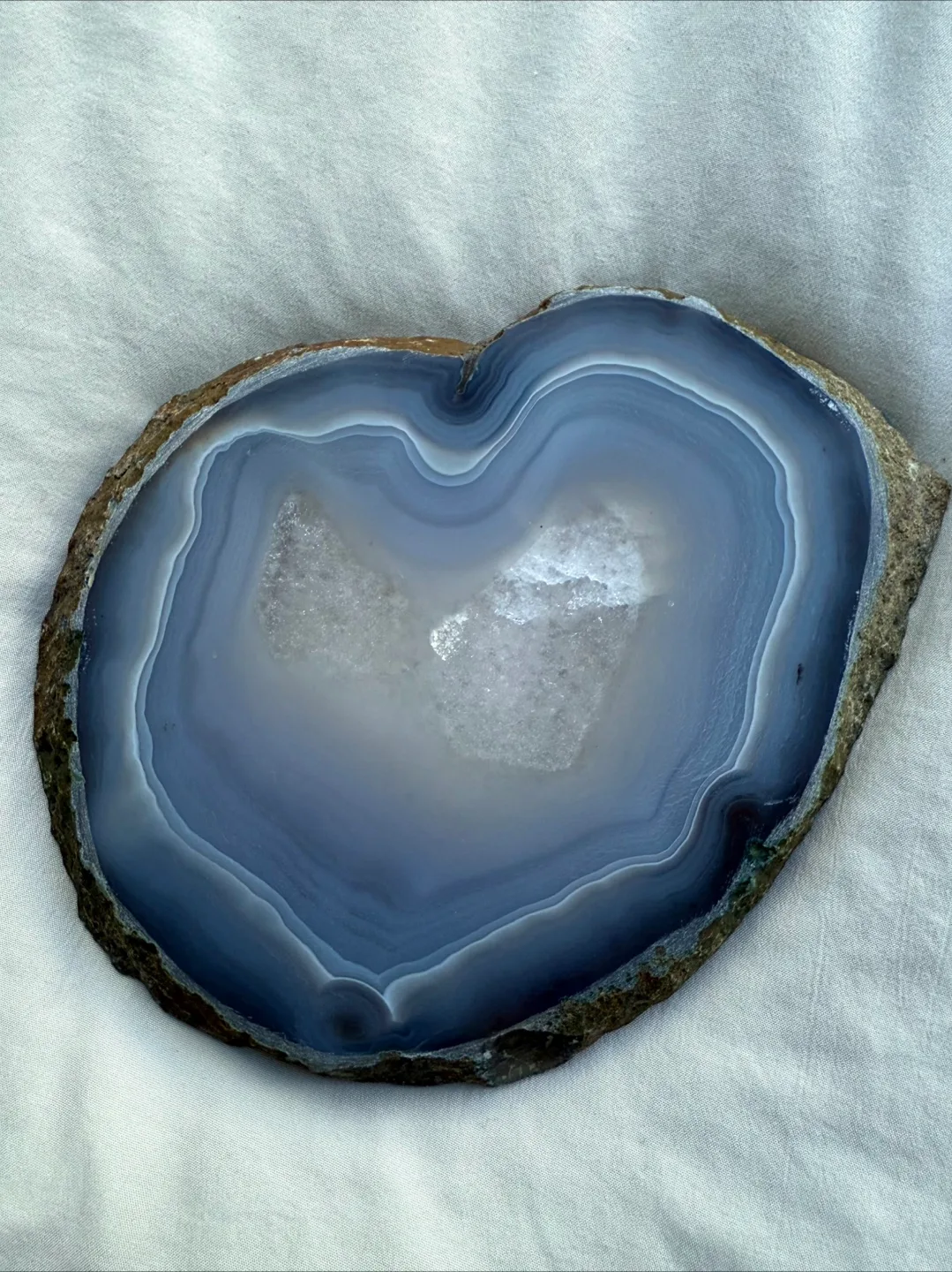 Stunning Blue Agate Large Slice image indicator(3)