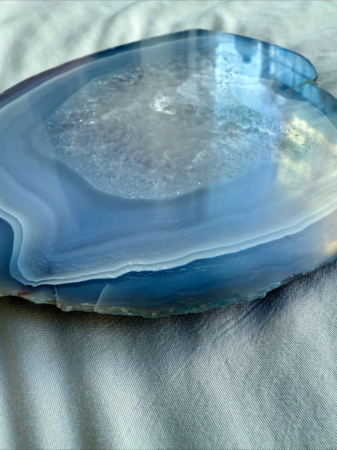 Stunning Blue Agate Large Slice image indicator(6)