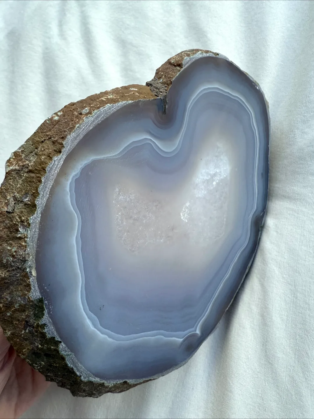 Stunning Blue Agate Large Slice image indicator(7)