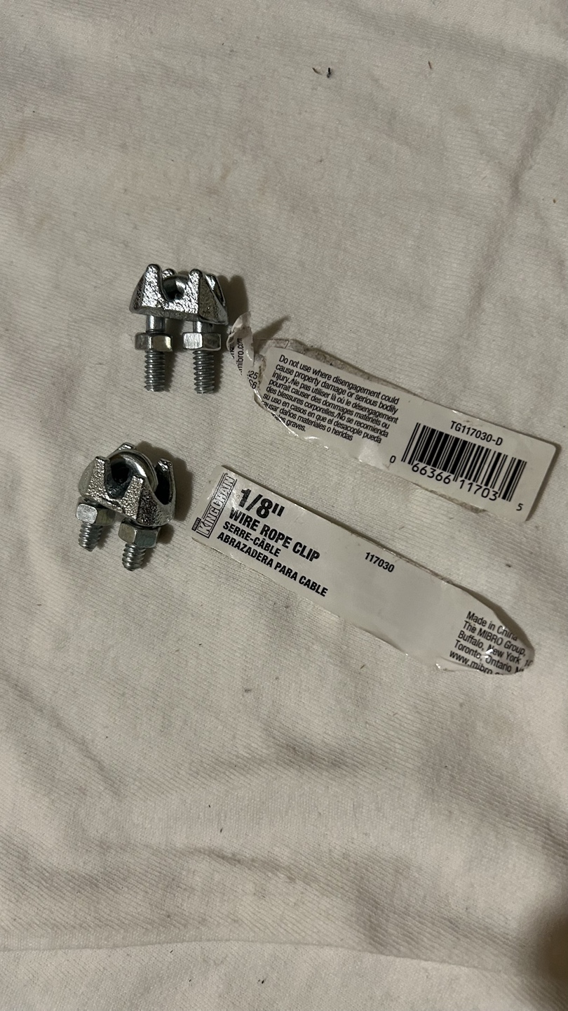 KingChain 1/8" Wire Rope Clips