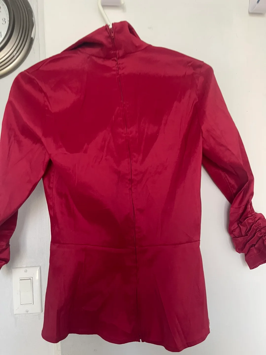 IAB Collection Women's Size 8 Red Blouse thumbnail