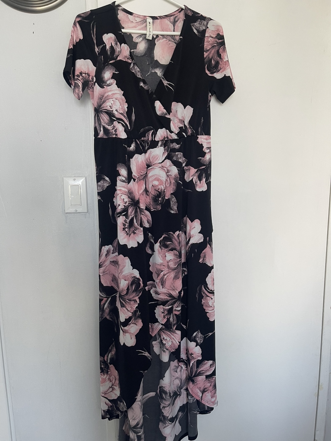 Floral High-Low Maxi Dress
