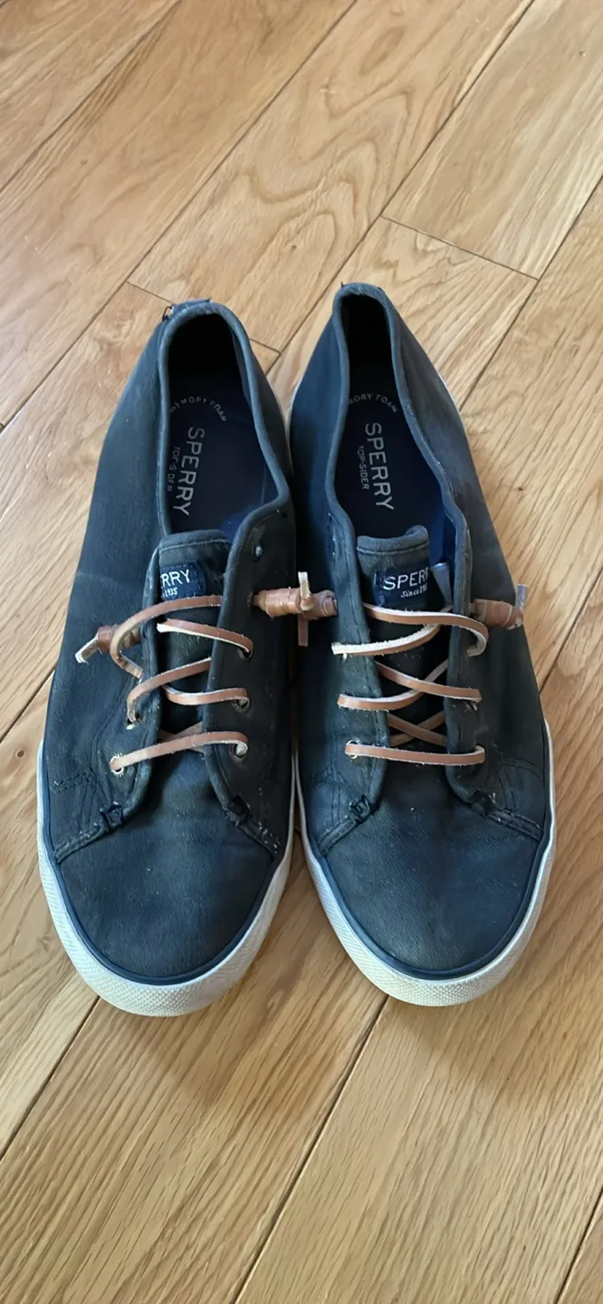 Sperry Top-Sider Women's Dark Grey Canvas Sneakers thumbnail