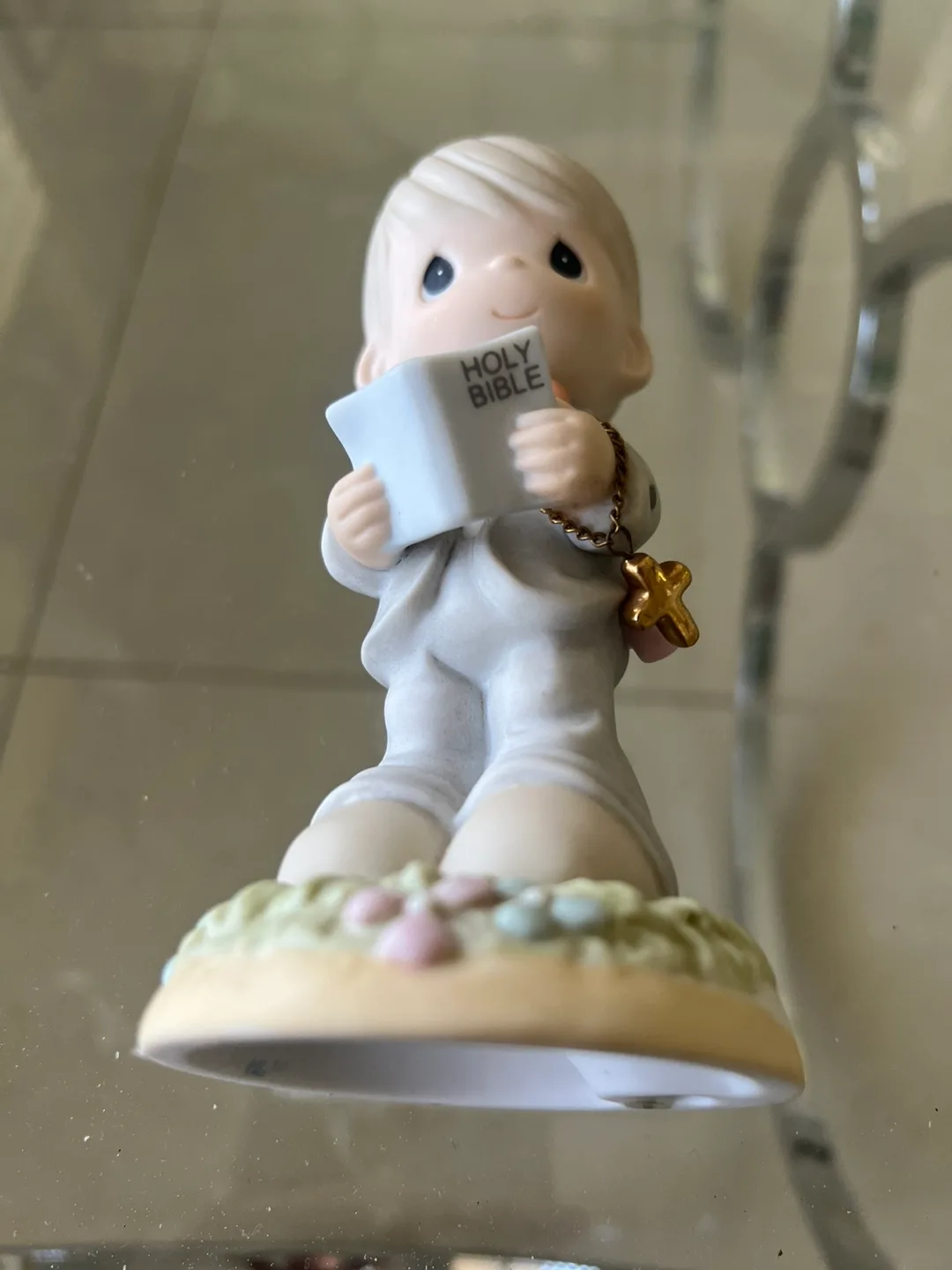 Precious Moments Boy with Bible Figurine image indicator(2)