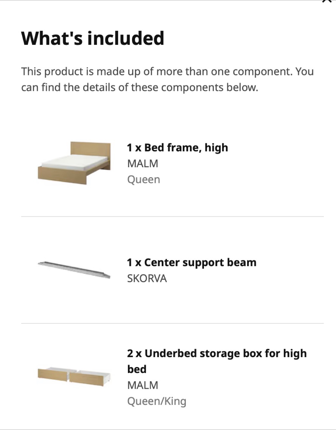IKEA MALM Queen Bed Frame with Storage - photo 3