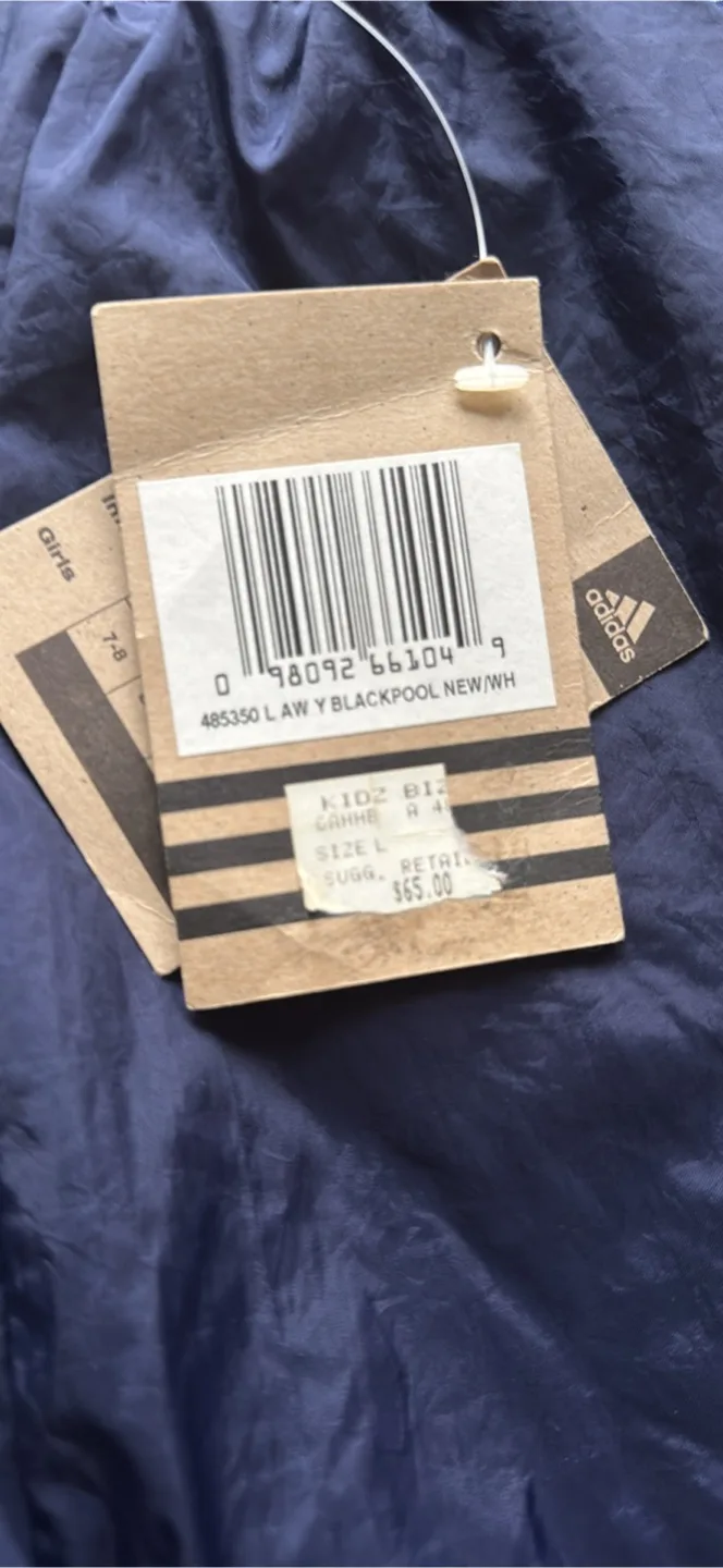 Adidas Track Jacket Size Large KIDS image indicator(3)