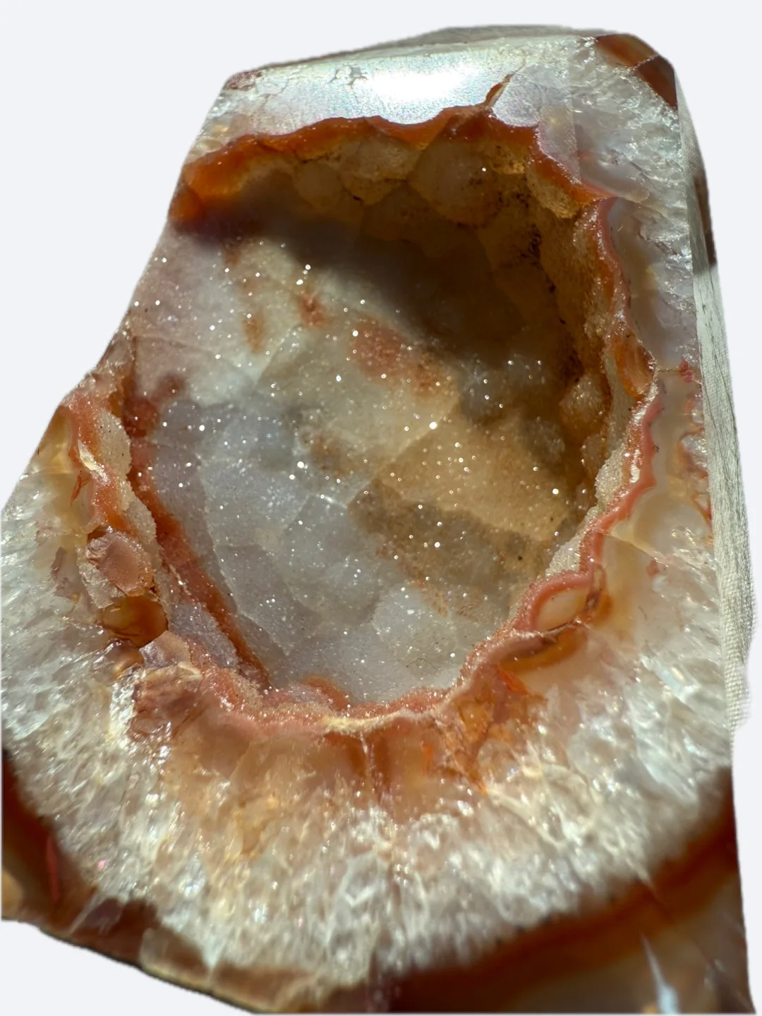 Carnelian Agate Tower Geode Point Druzy image indicator(2)