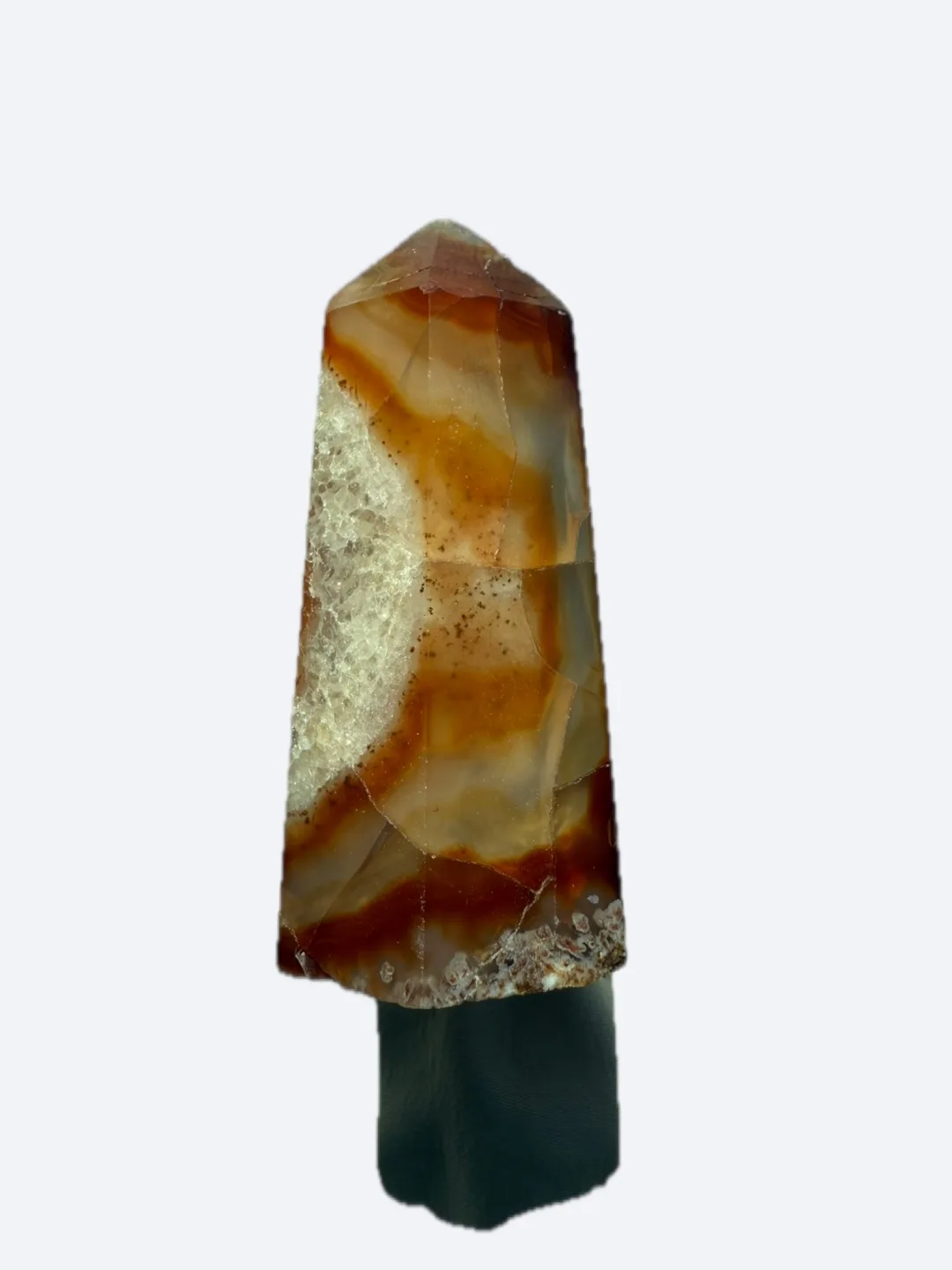 Carnelian Agate Tower Geode Point Druzy image indicator(3)