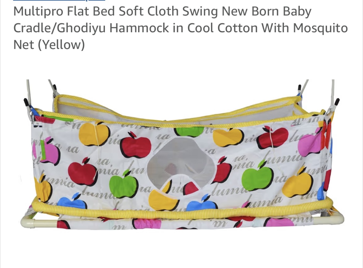 Foldable Indian Baby Jhula Cradle Swing with one extra bed - photo 3