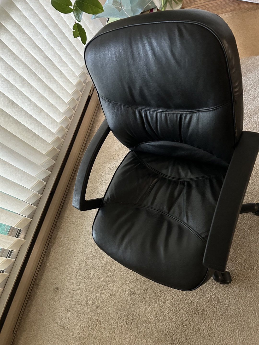 Black Leather Office Chair