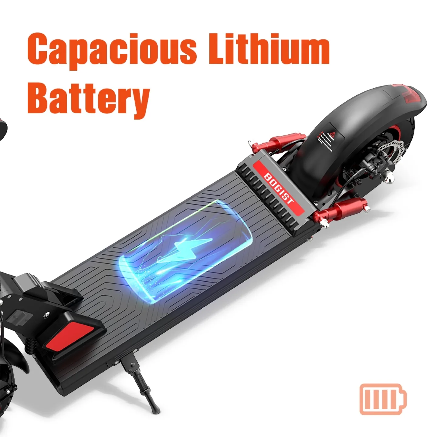 BOGIST CA Electric Scooter - Red/Silver image indicator(6)