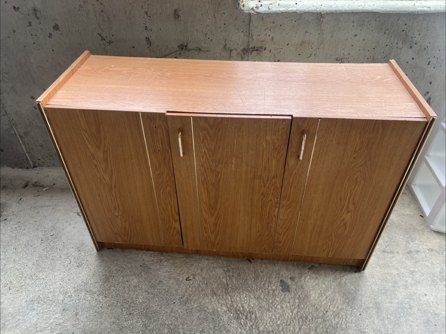 Wooden Cabinet with Three Doors