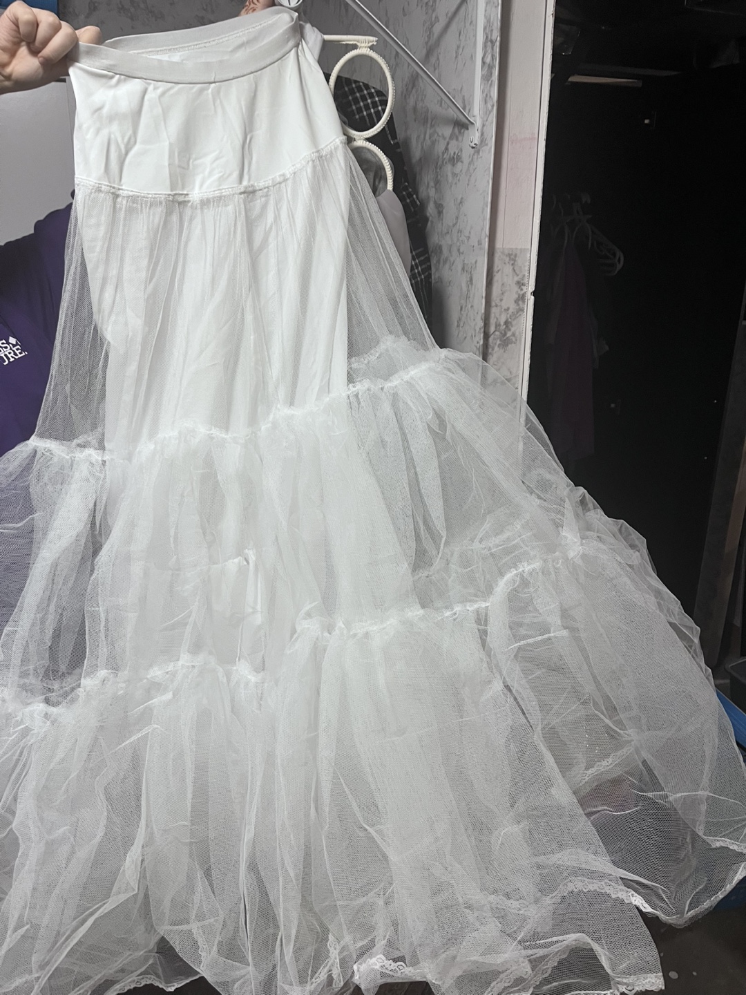 White tulle petticoat - photo 3