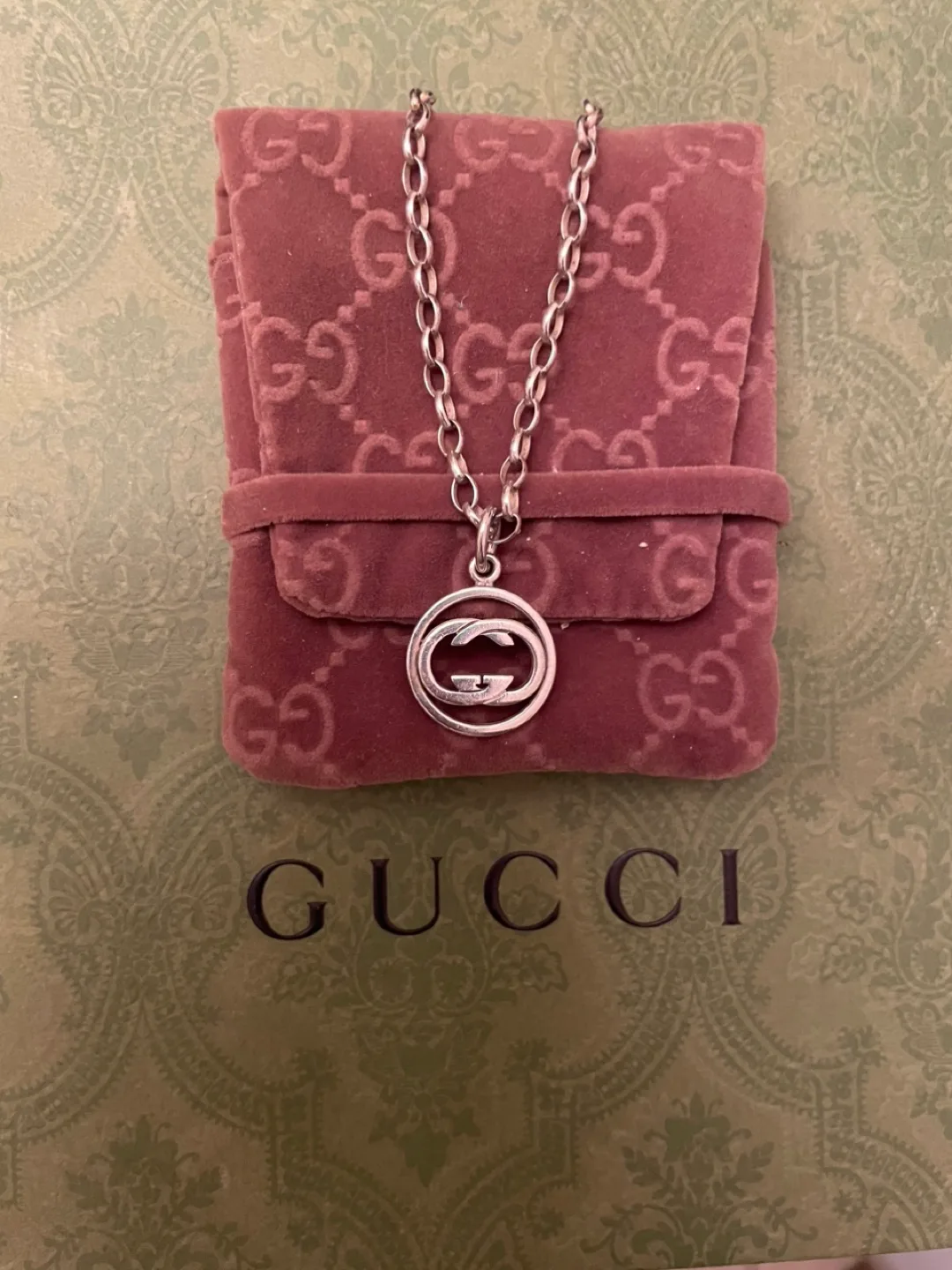 Authentic Gucci Necklace with Box & Pouch thumbnail