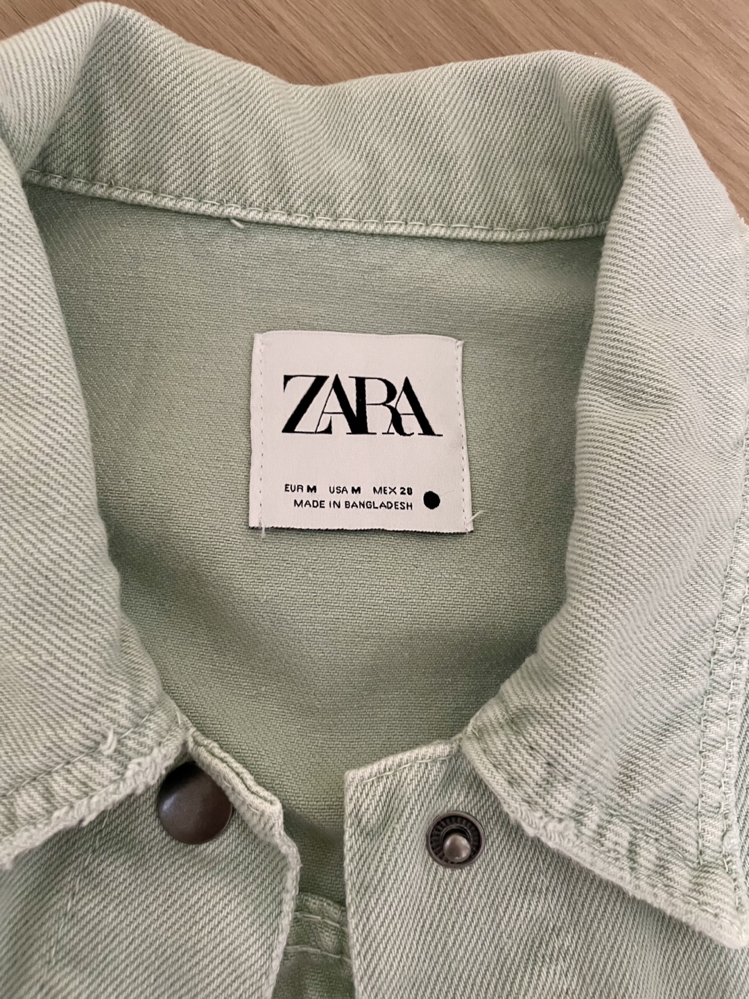 Zara Belted Denim Jacket - Size M - photo 3