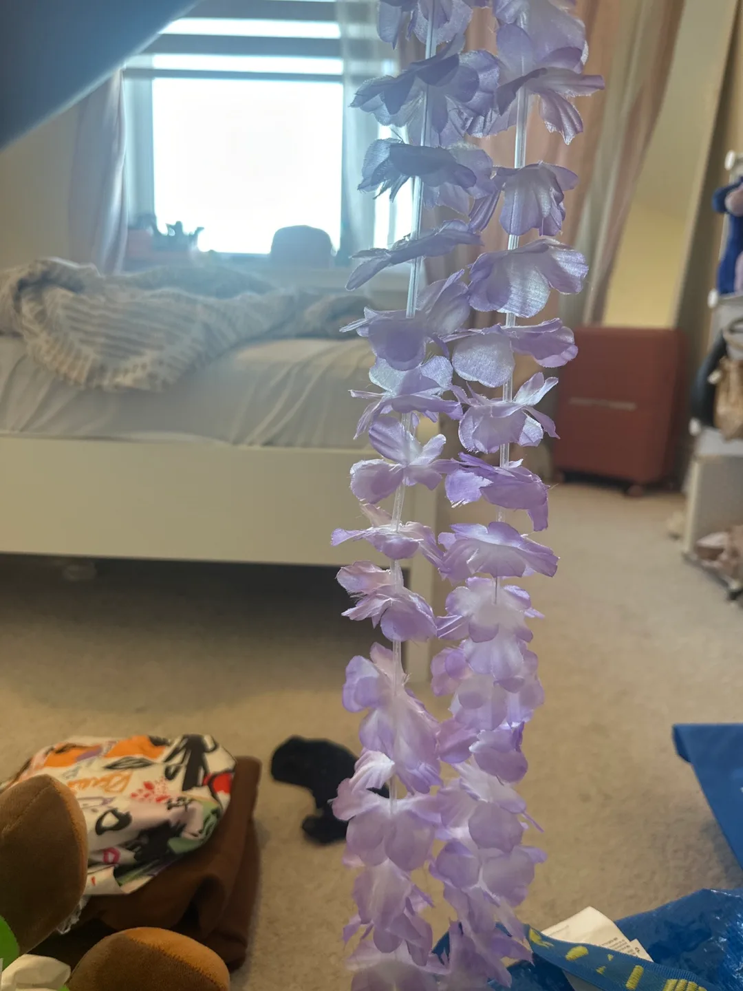 Lilac Wisteria Flower Garland🏒🏒🏒 thumbnail