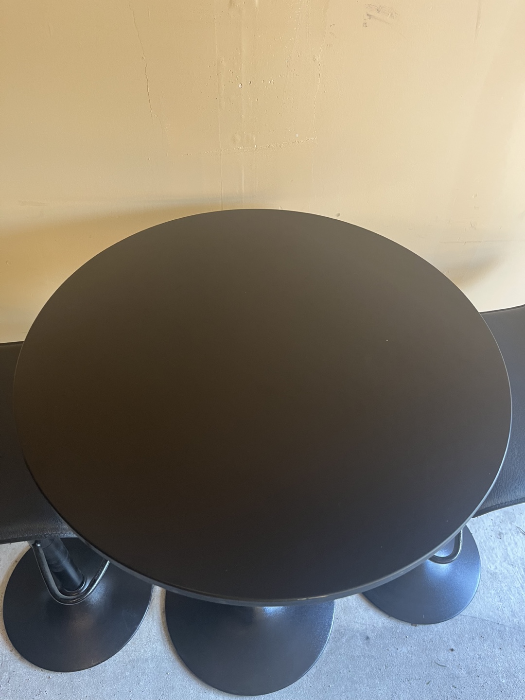 Black Pub Table Set with Two Stools - photo 2