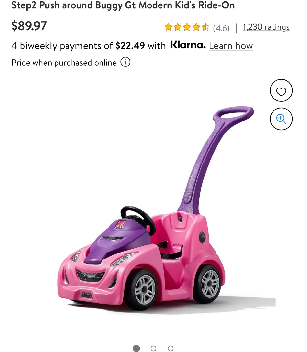 Kids push car in excellent condition