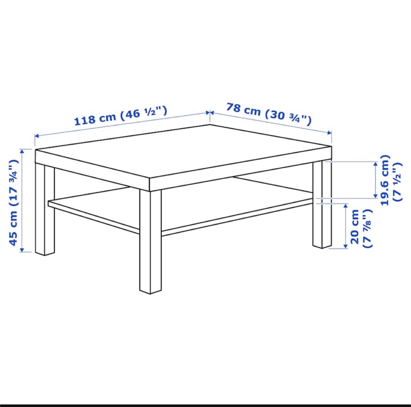 IKEA Lack Coffee Table - Black-Brown - photo 3