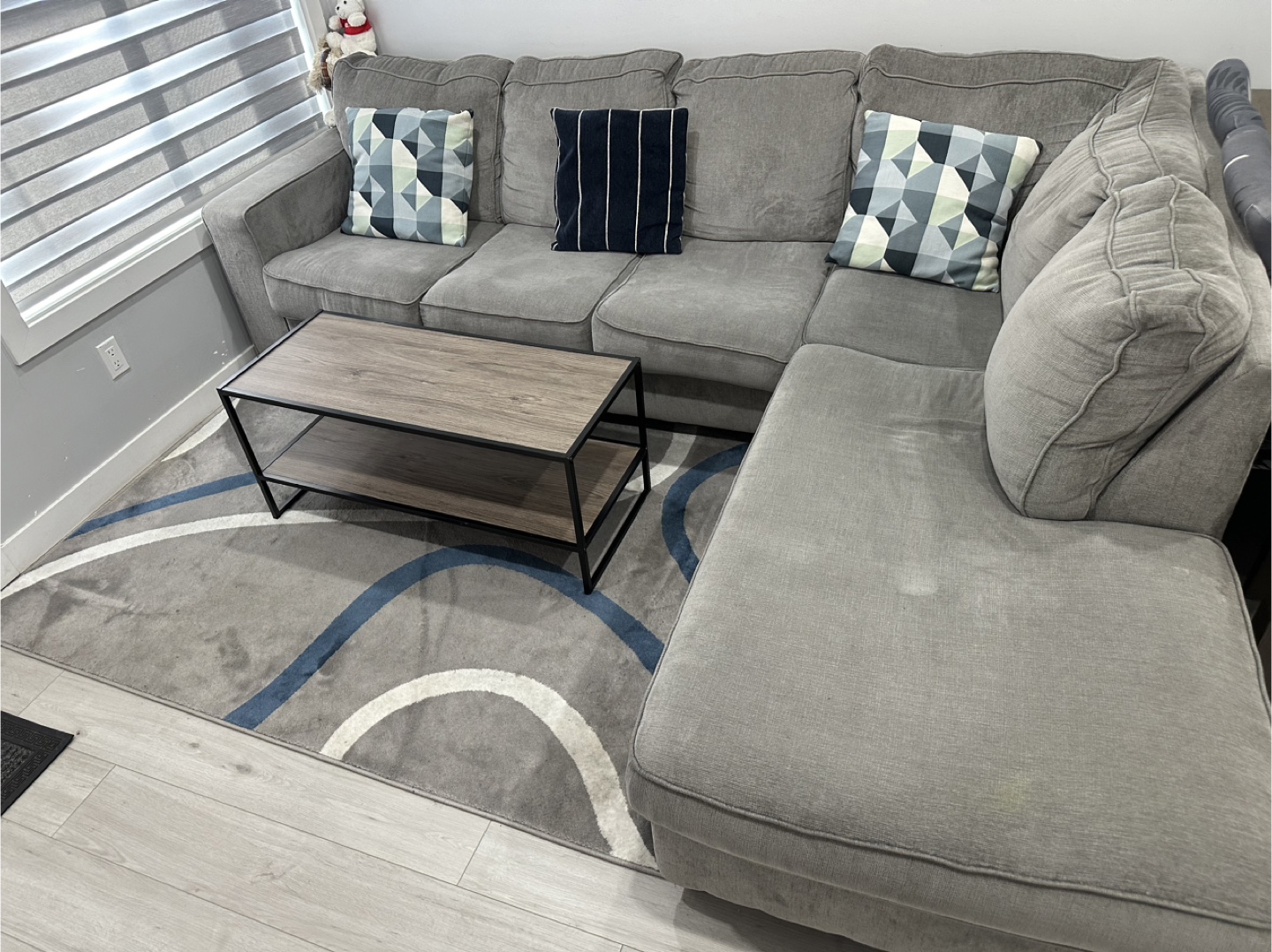 Grey Sectional Sofa - photo 4