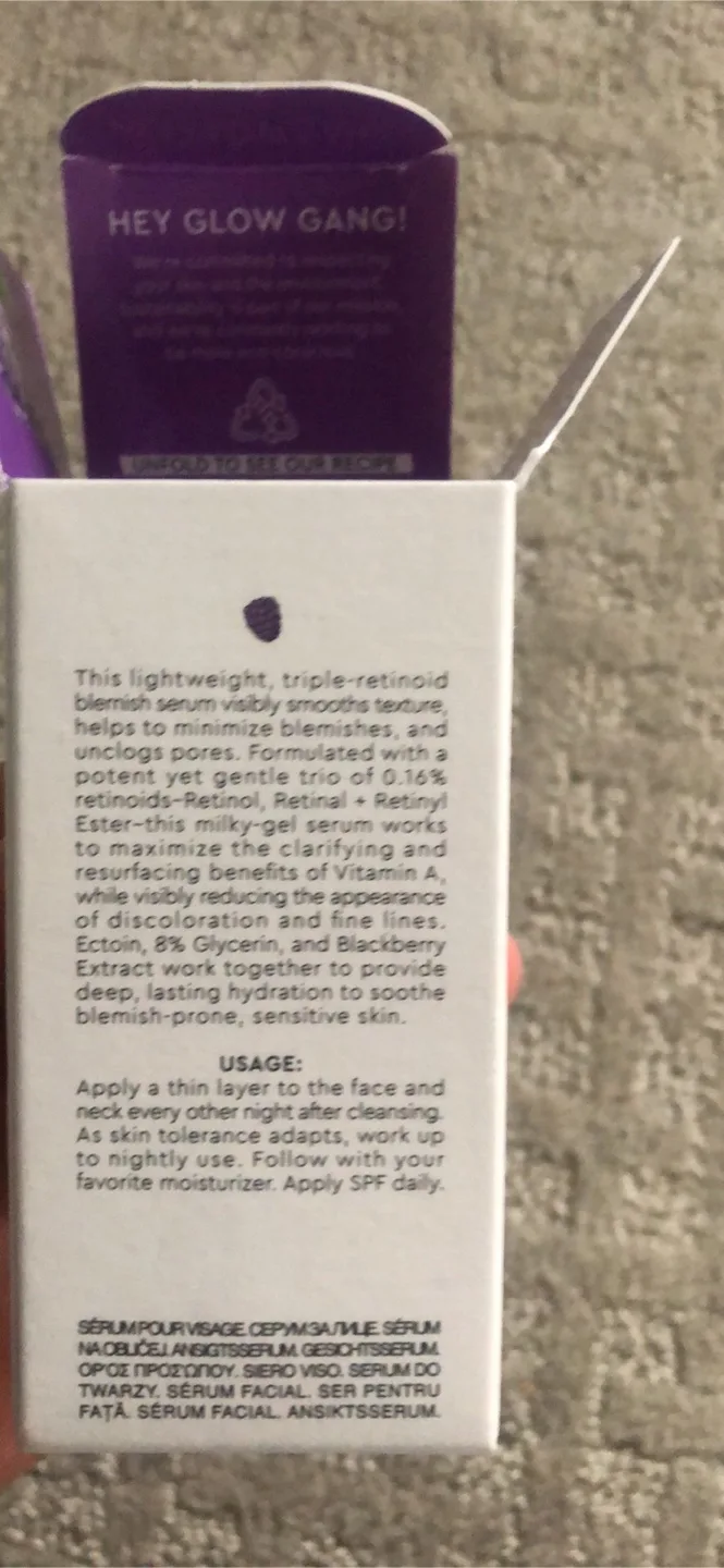 Glow Recipe Blackberry Retinol Blemish Serum 1 fl oz image indicator(5)