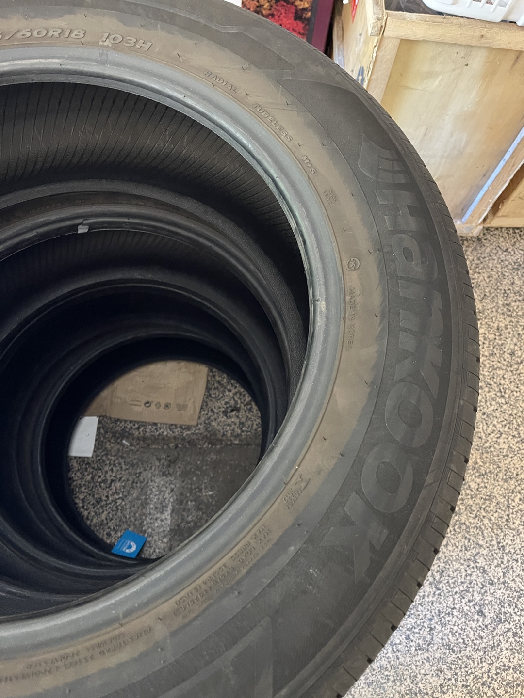 Used Hankook All-Season Tires - 235/60R18 103H - photo 3