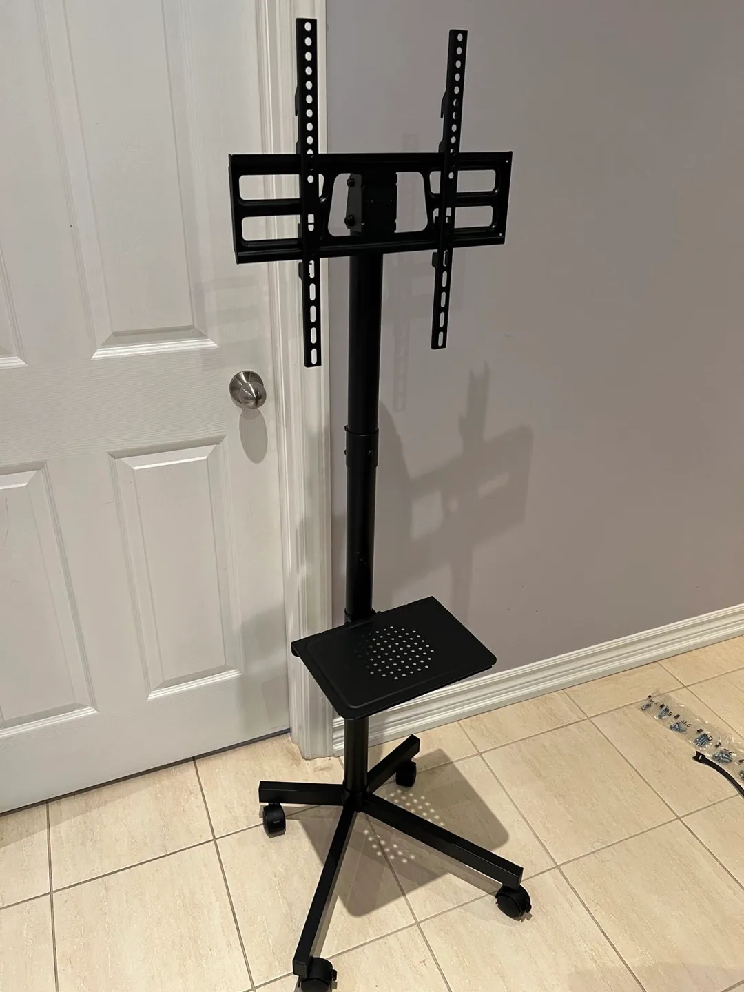 Rolling TV Stand with Shelf thumbnail