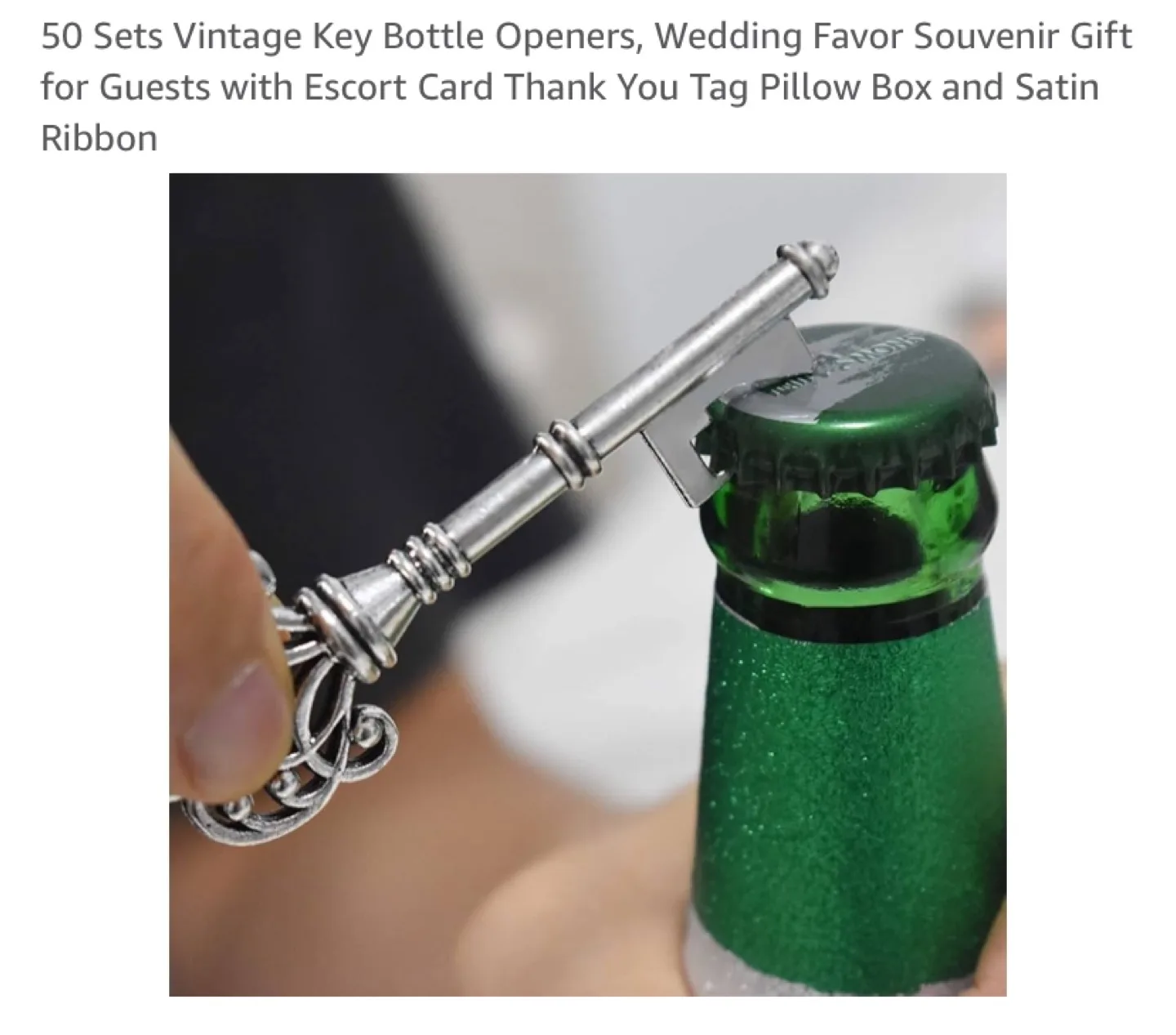 25 Rose Key Bottle Openers - Wedding Favors thumbnail