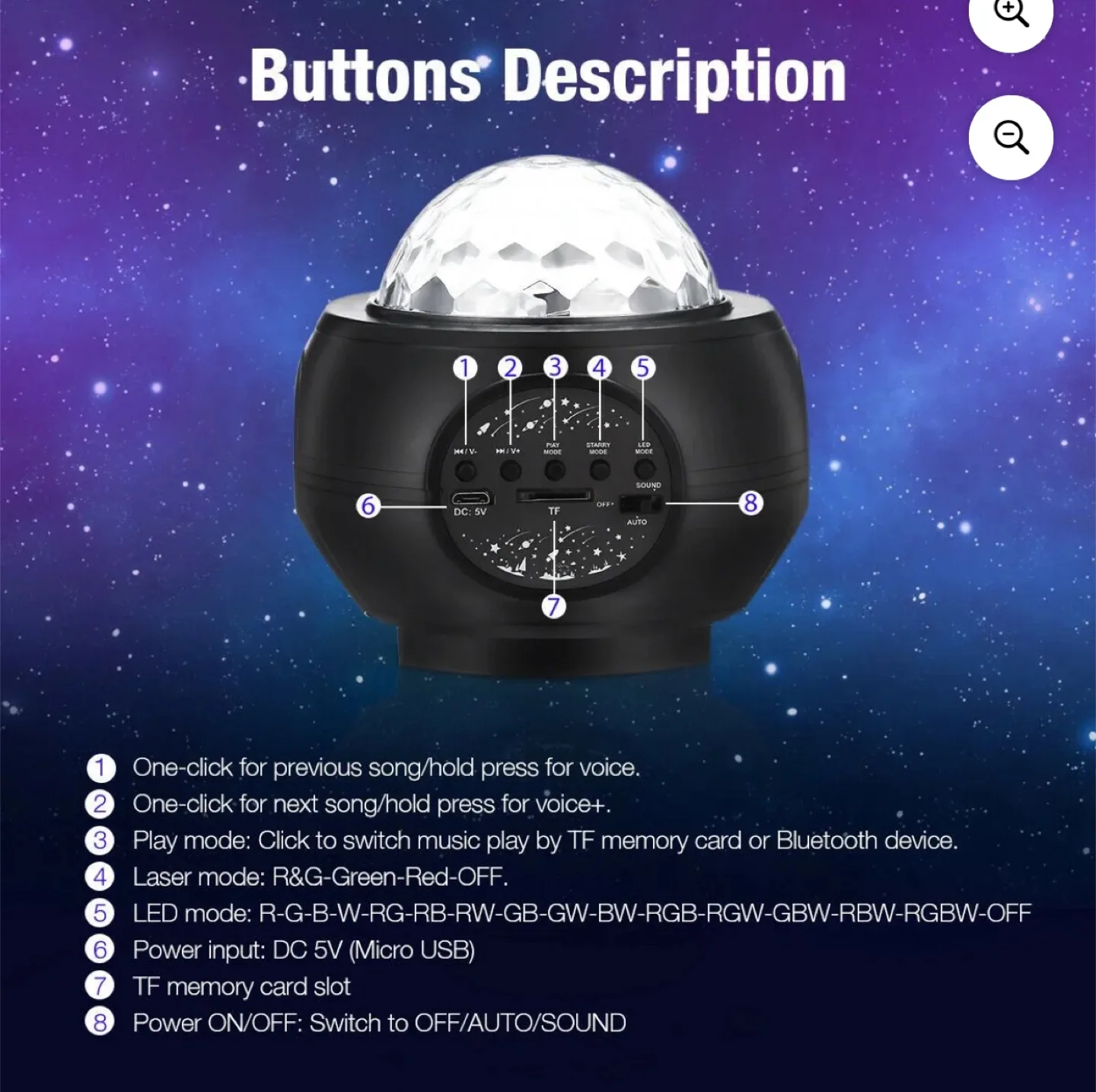 🥕Forever Orbit Starry Night Projector image indicator(5)