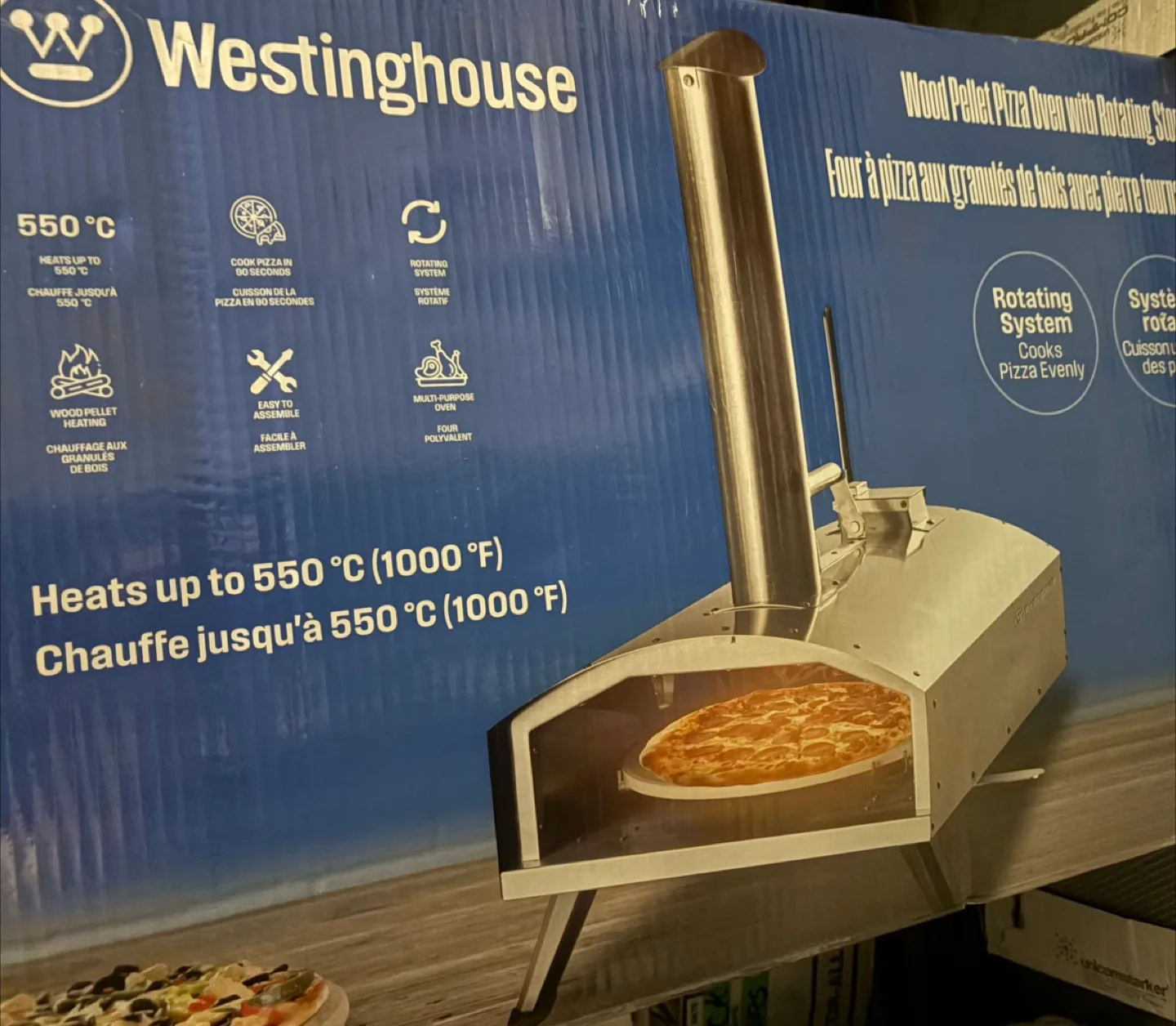 Pizza Oven Westinghouse with Rotating Stone image indicator(2)