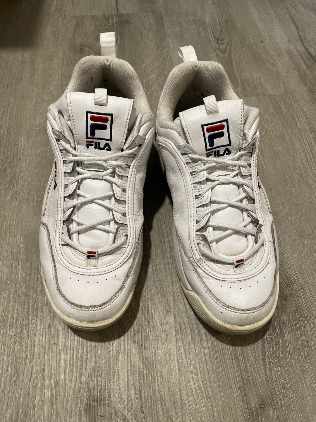 Fila Disruptor II White Leather Sneakers - photo 2