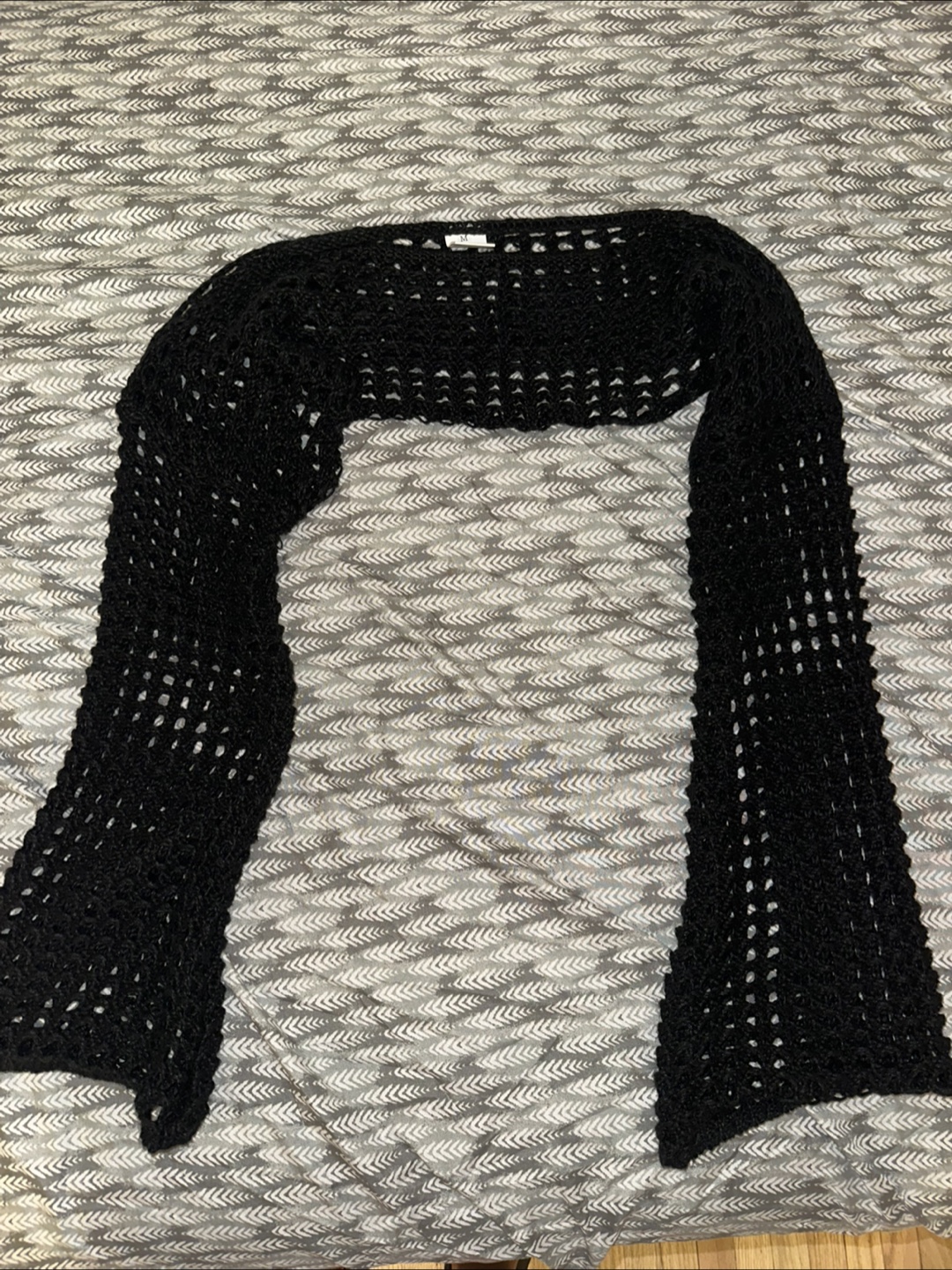 Black Crochet Bolero Shrug - photo 2