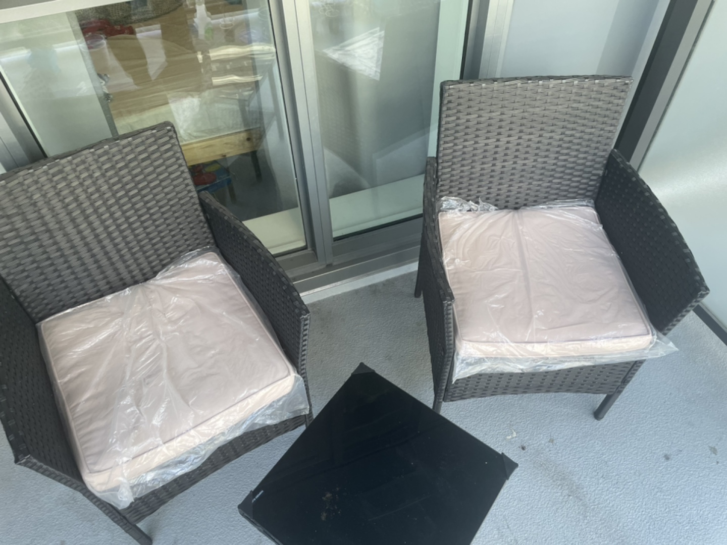 3-Piece Patio Set - 2 Chairs & Table - photo 2