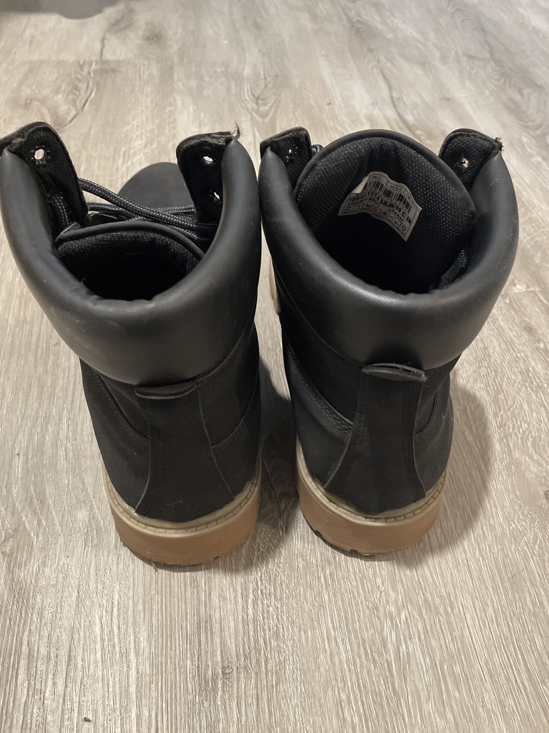 Men's Black Lace-Up Boots - Size 10 - photo 3