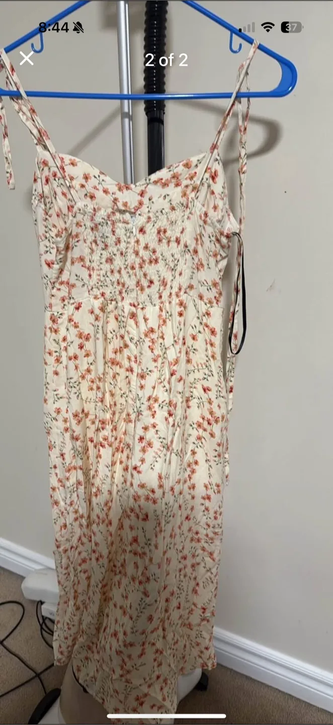 Floral Sundress with Tie Straps thumbnail