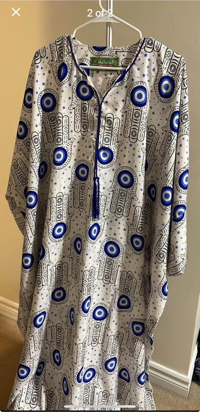 Hamsa Hand and Evil Eye Kaftan thumbnail
