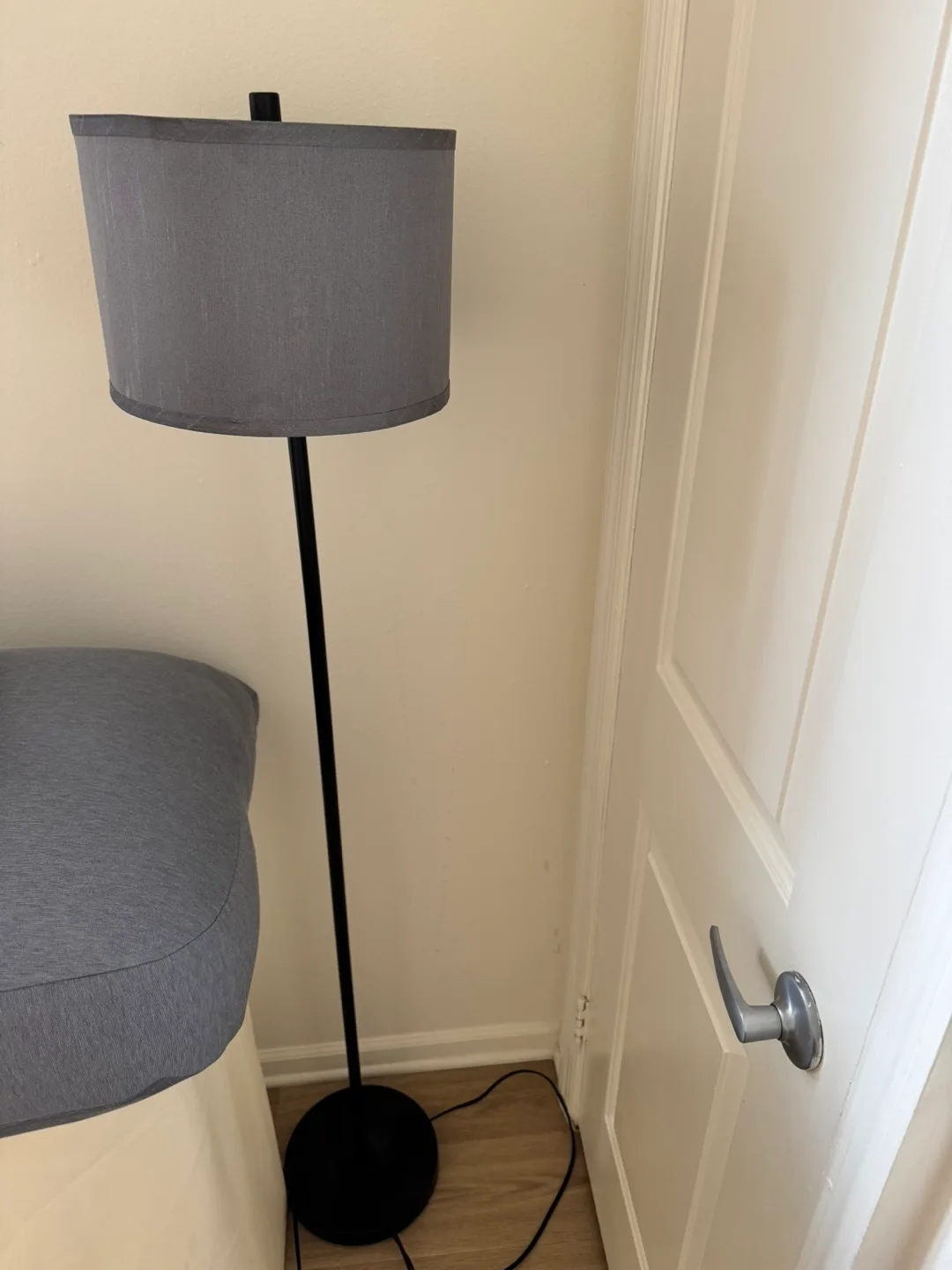 Floor Lamp with Gray Shade thumbnail