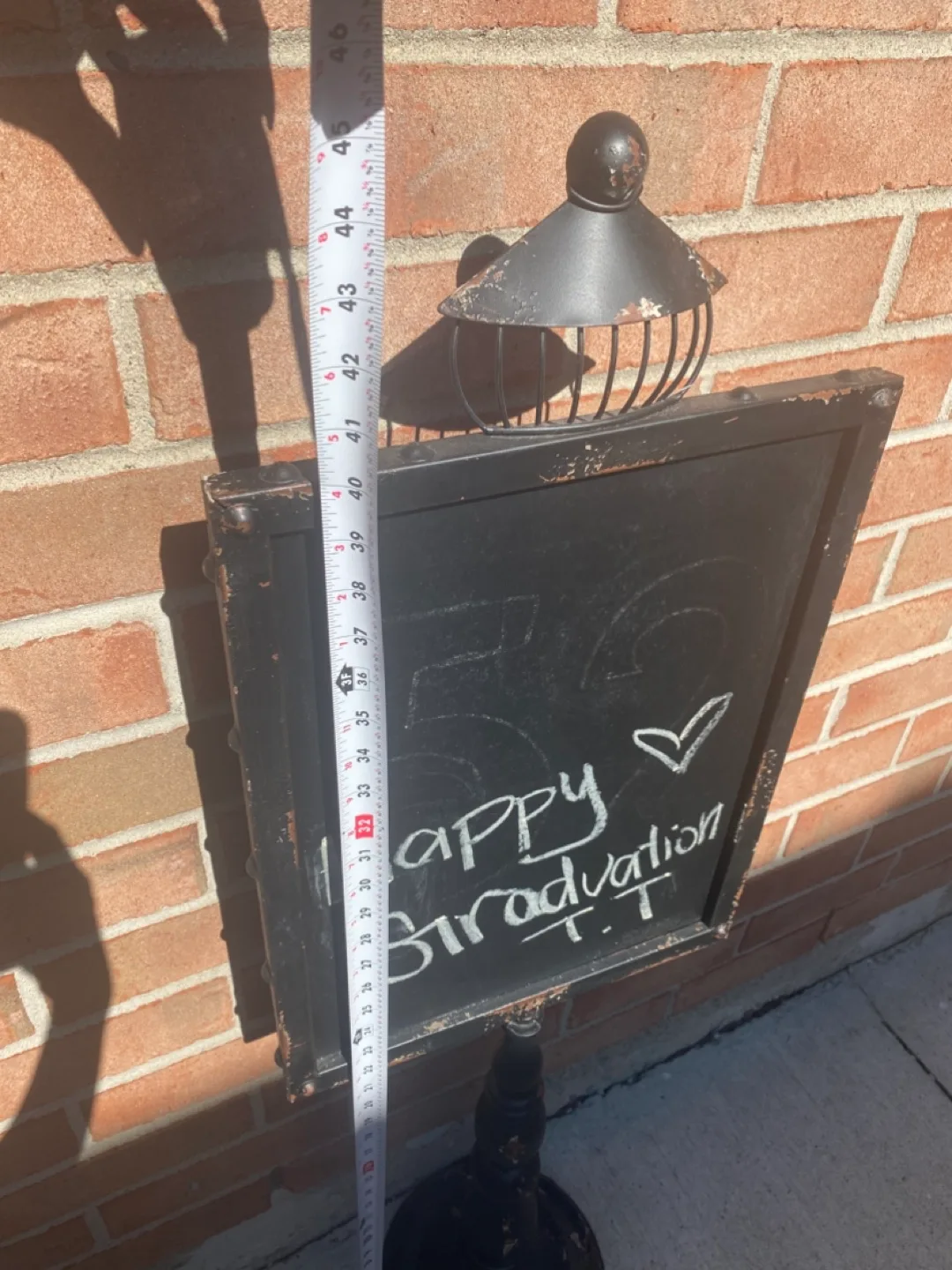 Black Chalkboard Sign with Stand image indicator(2)