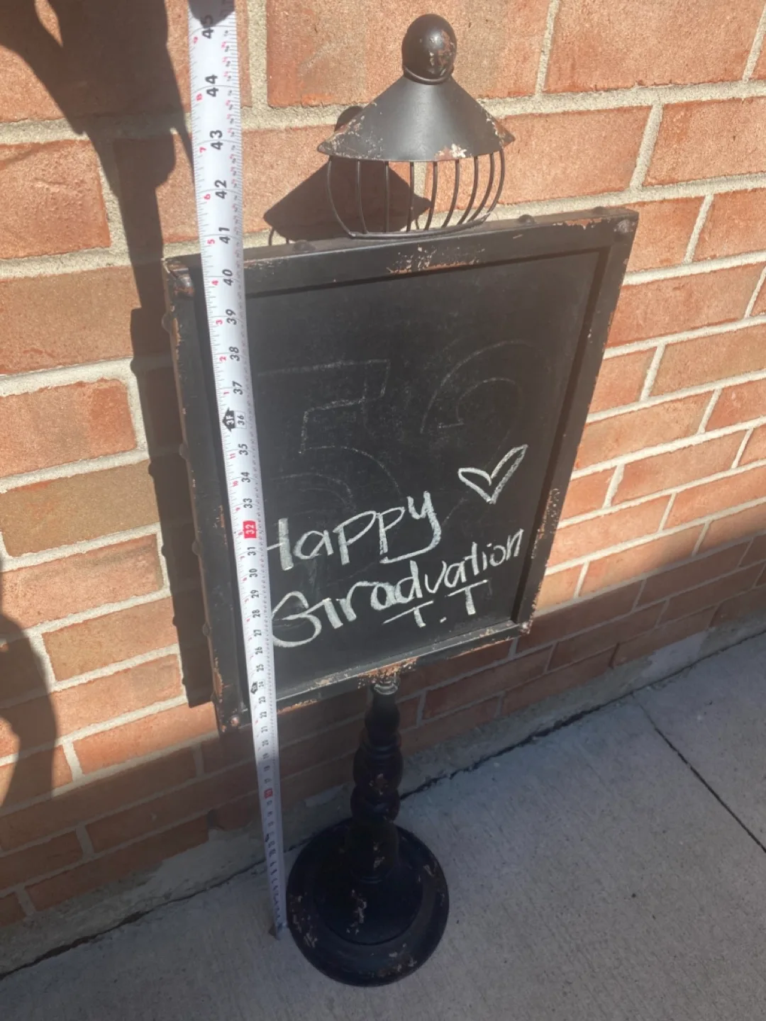 Black Chalkboard Sign with Stand image indicator(3)