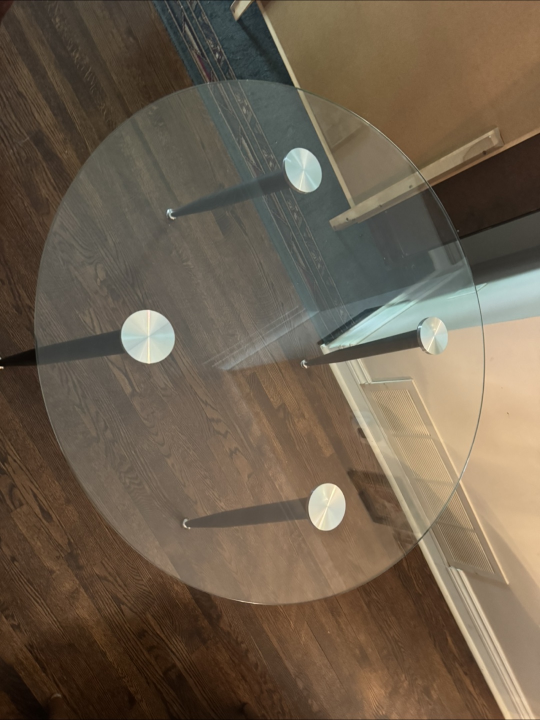 Glass and Metal Coffee Table - photo 2