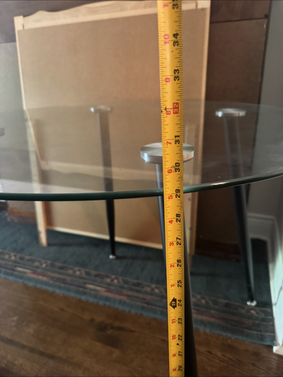 Glass and Metal Coffee Table - photo 4
