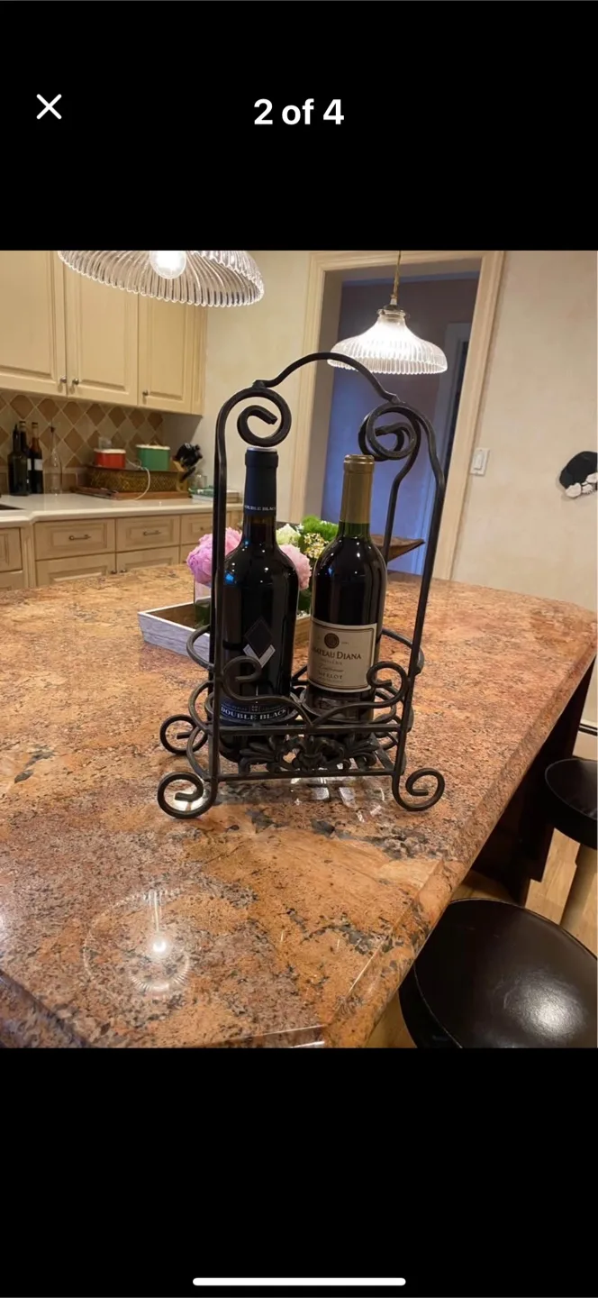 Ornate Cast Iron Wine Rack image indicator(2)