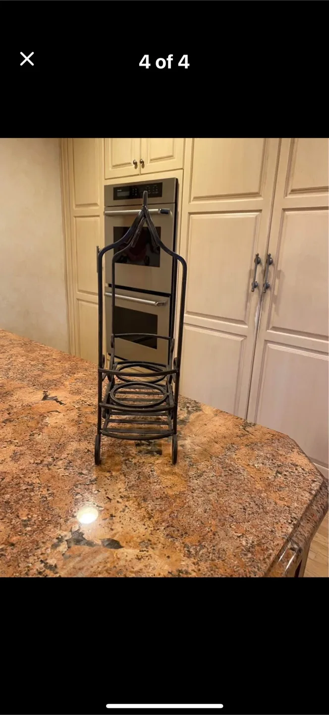 Ornate Cast Iron Wine Rack image indicator(4)