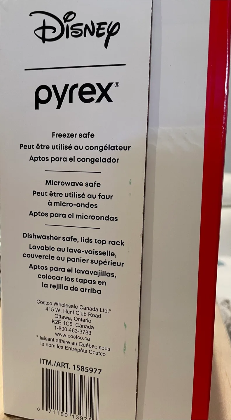 Brand new disney 8-Piece Glass Food Storage Set image indicator(3)