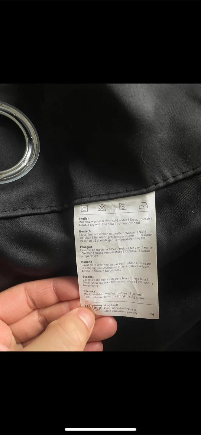 Black Grommet Top Room Divider Curtain Panel - 100W x 84L inch image indicator(4)