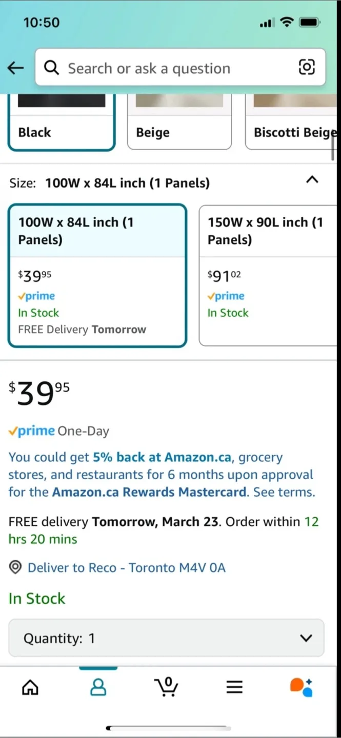 Black Grommet Top Room Divider Curtain Panel - 100W x 84L inch image indicator(2)