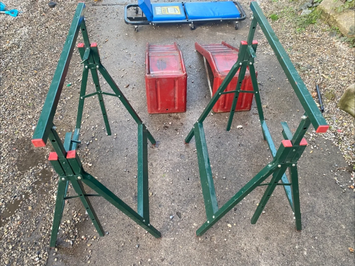 Pair of Heavy-Duty Sawhorses thumbnail