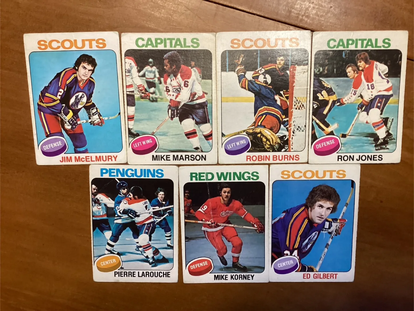 7. 1975-76 O-PEE-CHEE Hockey Card#’s14-43-104-247-305-342-370 thumbnail