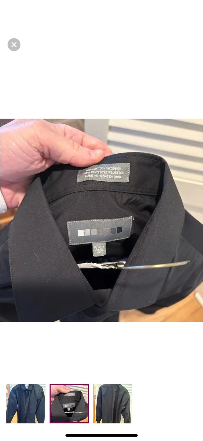 Men's Black Dress Shirt image indicator(2)